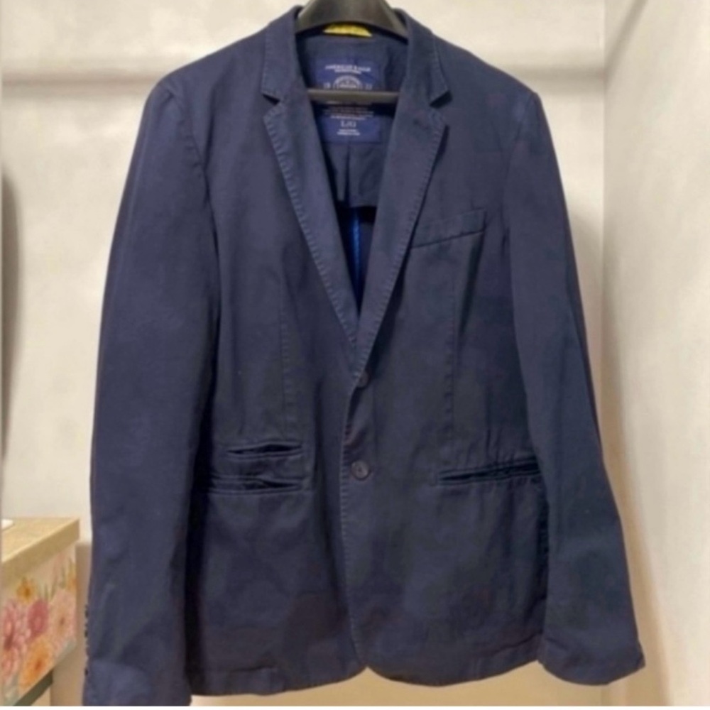 American Eagle Outfitters Dark Blue Classic Blazer
